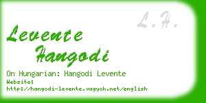 levente hangodi business card